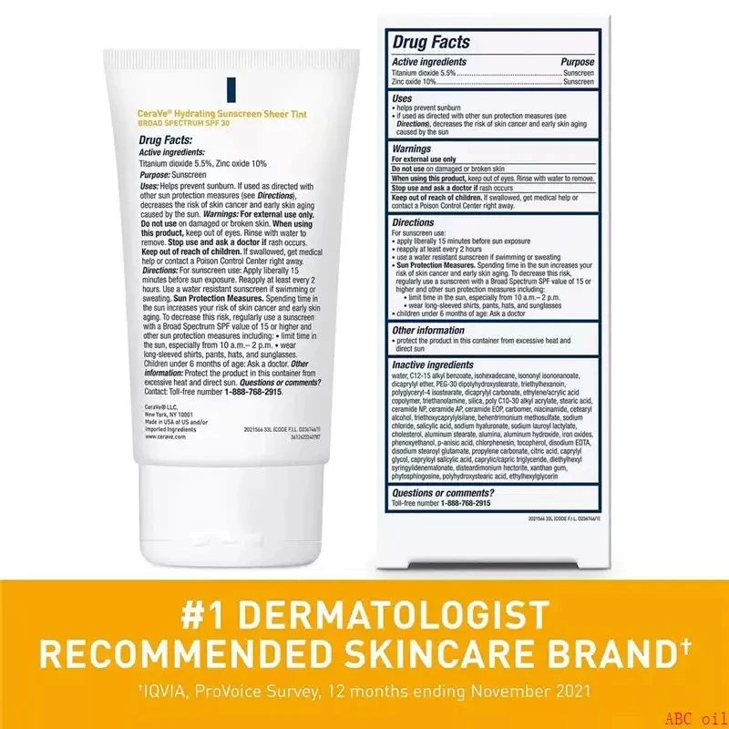 Đánh giá Kem nền CeraVe Hydrating Mineral Sunscreen SPF 30 Face Lotion CeraVe