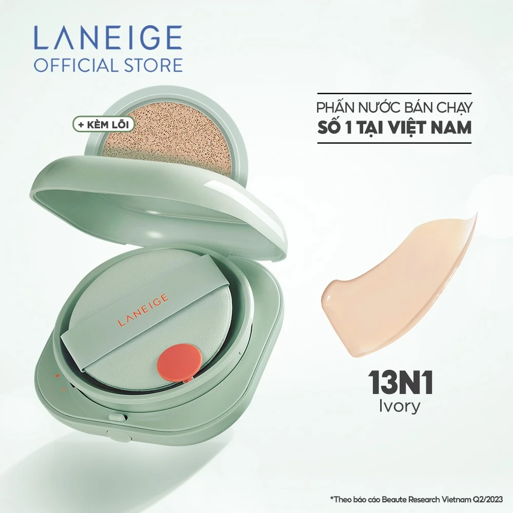 Đánh giá Phấn phủ dưỡng ẩm Laneige Water Glow Cushion Pact (phiên bản phấn loose) Laneige
